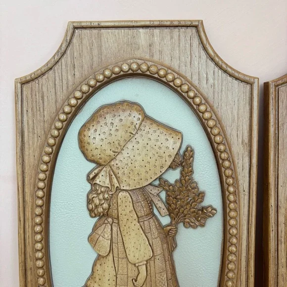 1972-1976 Holly Hobbie & Robby Hobbie Plaques - Picture 2 of 9